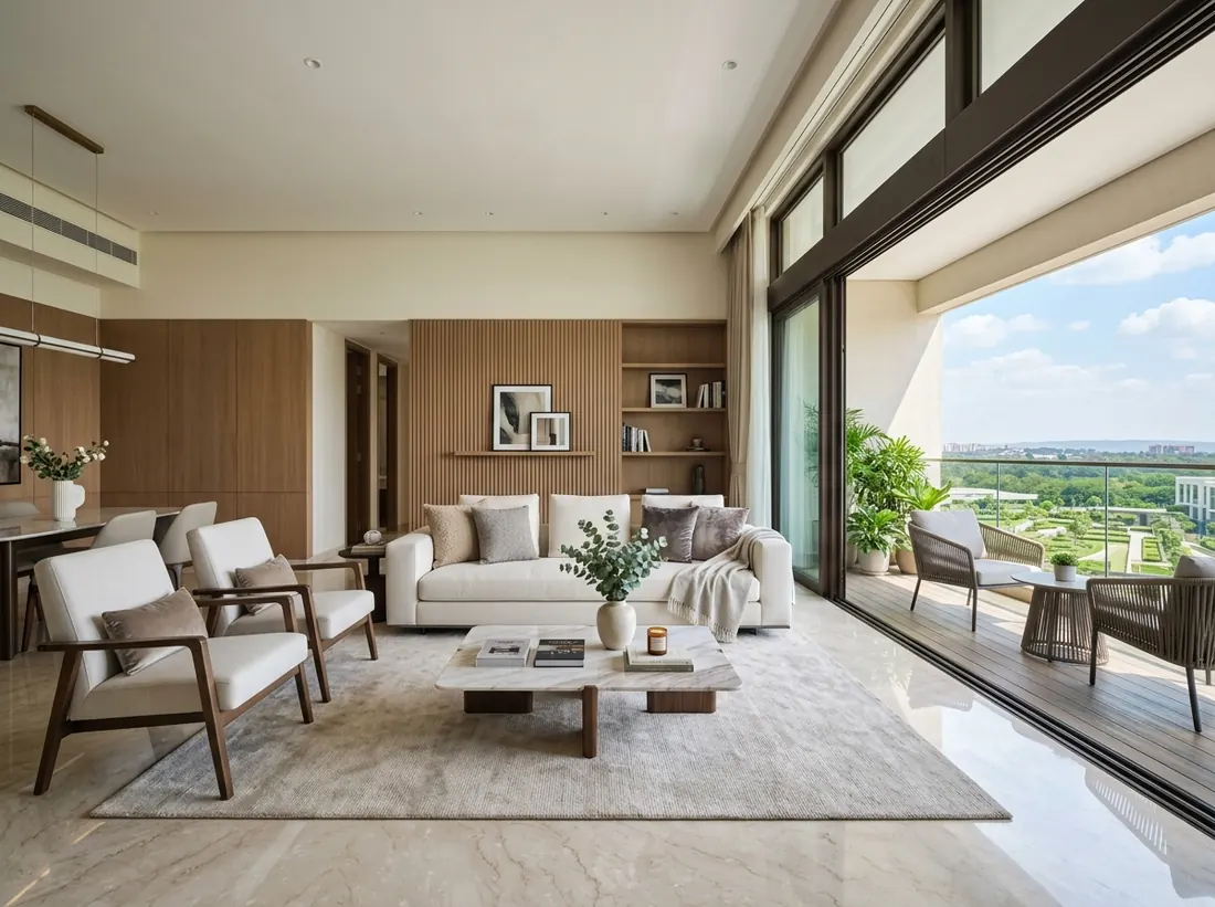 Premium High-Rise Apartment Living Interior